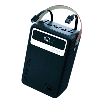 Внешний аккумулятор MORE CHOICE PB69-80 80000mAh 3.0A 3USB/2Type-C/Lighting/MicroUSB черный (1/20)