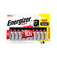 Батарейка Energizer MAX LR6 AA BL10 Alkaline 1.5V (10/120)