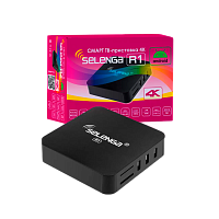 СМАРТ ТВ-приставка Selenga R1 Android 7.1.2 4К черный (1/20)