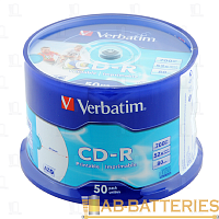 Диск CD-R Verbatim DL 700MB 52x 50шт. bulk (50/300)