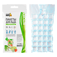 Пакет для льда Рыжий кот 31см x 15.5см 25мкм с гидроклапаном 7шт. (1/50)