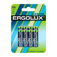 Батарейка Ergolux LR6 AA BL8 Alkaline 1.5V (8/48/576) 