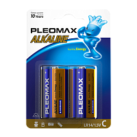 Батарейка Pleomax LR14 C BL2 Alkaline 1.5V (2/20/160/6400) 
