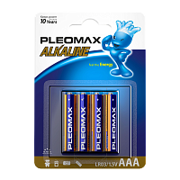 Батарейка Pleomax LR03 AAA BL4 Alkaline 1.5V (4/40/400/32000)
