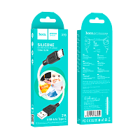 Кабель HOCO X90 USB (m)-Type-C (m) 1м 3.0A силикон белый