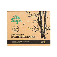 Ватные палочки Dr.Safe бамбуковые 200шт. (1/96)