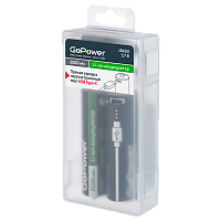 Аккумулятор Li-ion GoPower ICR18650 БОКС2 3.7V 2500mAh Type-C (2/20/240) 