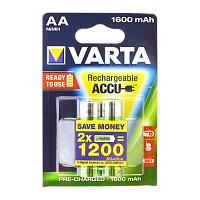 Аккумулятор предзаряженный RTU Varta HR6 AA BL2 NI-MH 1600mAh (2/20/200)