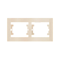 Рамка Makel Defne 2пост. горизонтальная кремовый 42010702 (1/25)