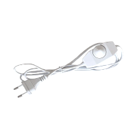 Кабель питания Прогресс для бра 1.7м 10A 2x0.5мм² с диммером белый (1/200)