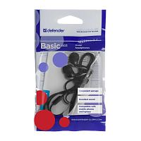 Наушники внутриканальные Defender 603 Basic черный (1/100)