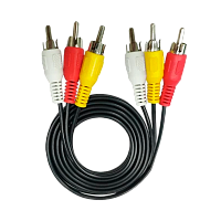 Кабель ENERGY POWER 3xRCA (m)-3xRCA (m) 1.5м ПВХ черный в пакете (1/600)