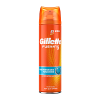 Гель для бритья Gillette FUSION увлажняющий 200мл (1/3/6)
