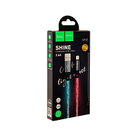 Кабель HOCO U112 Lightning (m)-Type-C (m) 1м 2.4A ПВХ серый (1/22/220)