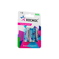 Батарейка Космос LR03 AAA BL8 Alkaline 1.5V (8/96/576)