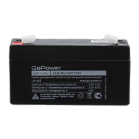 Аккумулятор свинцово-кислотный GoPower LA-615 6V 1.5Ah клеммы T1/ F1 (1/20)