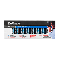 Батарейка GoPower FR6 AA БОКС10 Литиевая 1.5V (10/400) 