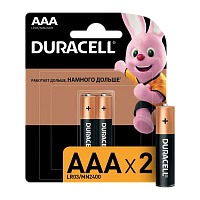 Батарейка Duracell Basic LR03 AAA BL2 Alkaline 1.5V (2/20/24)