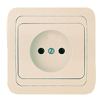 Розетка Makel Mimoza 1гн. кремовый 25002 (1/12)