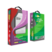Внешний аккумулятор MORE CHOICE PB32-10 10000mAh 2.1A 2USB белый (1/10/100)