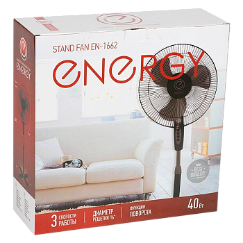 Вентилятор напольный Energy EN-1662 60W черный