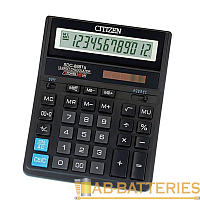 Калькулятор полноразмерный Citizen SDC-888TII 12-разрядный для бухгалтеров черный