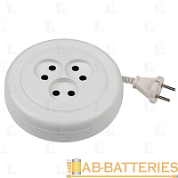 Удлинитель ЭРА UR 3р.Б/З 6A 3.0м круглый белый (1/5/20)