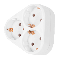 Сетевой переходник Старт 3р.С/З белый (1/30/60)