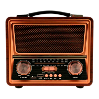 Радиоприемник DEESPI S1219 RE-09 пластик BT/AM/FM/SW/USB/AUX/MicroSD РЕТРО-стиль 