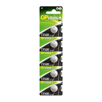 Батарейка GP CR1620 BL5 Lithium 3V (5/100/2000)