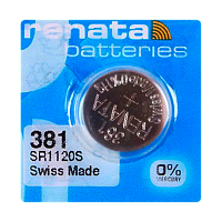 Батарейка Renata 381 (SR1120SW) Silver Oxide 1.55V (1/10/100) 