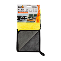 Салфетка Рыжий кот CM-08 30х60см микрофибра  супервпитывающая (1/24/96)