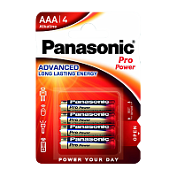 Батарейка Panasonic PRO Power LR03 AAA BL4 Alkaline 1.5V (4/48/240)