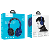 Наушники полноразмерные HOCO W33 bluetooth 5.0 с микр. microSD синий (1/30) 