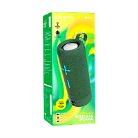 Портативная колонка Borofone BR19 bluetooth 5.1 microSD зеленый (1/50)