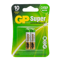 Батарейка GP Super LR03 AAA BL2 Alkaline 1.5V (2/20/160) 