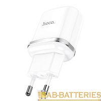 Сетевое З/У HOCO N3 1USB 3.0A 18W QC3.0 белый (1/12/120) 