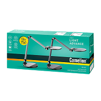Светильник настольный Camelion KD-865 10W IP20 на основании сенс. серебряный (1/6)