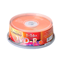 Диск DVD-R Smartbuy 4.7GB 16x 25шт. cake box (25/250)