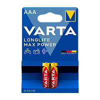 Батарейка Varta LONGLIFE MAX POWER (MAX TECH) LR03 AAA BL2 Alkaline 1.5V (4703) (2/20/100)