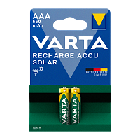 Аккумулятор бытовой Varta HR03 AAA BL2 NI-MH Solar 550mAh (2/20/100)