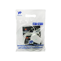 ТВ-Антенна комнатная Уралка УР-3М активная без питания DVB-T/T2