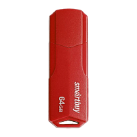 Флеш-накопитель Smartbuy Clue 64GB USB2.0 пластик красный