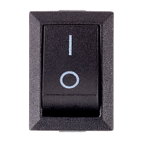Выключатель SmartBuy клавишный 250В 6А (4с) ON-OFF черный