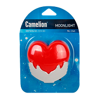 Ночник Camelion NL-246 "Сердце" 220V в розетку белый (1/24/96)