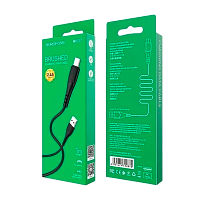 Кабель Borofone BX37 USB (m)-Type-C (m) 1м 3.0A ПВХ черный (1/360)