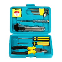 Набор инструментов Smartbuy One Tools 11 предметов, отверт.,тестер, плоског.,рулетка,ключи шестигр.
