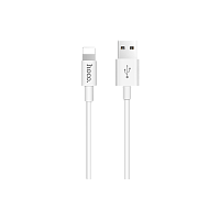 Кабель HOCO X23 USB (m)-Apple 30pin (m) 1м 2.1A силикон белый (1/46/276)
