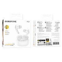 Наушники внутриканальные Borofone FQ1 bluetooth 5.4 с микр. белый (1/14/84)