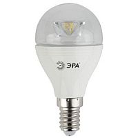 Лампа светодиодная ЭРА P45 E14 7W 2700К 170-265V шар прозрачная (1/6/60)